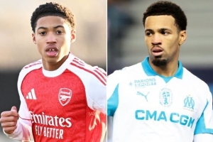 太阳报：队史第5年轻，恩瓦内里弟弟代表阿森纳U18打进处子球