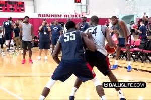 全是细节啊！美国男篮昔日单挑局！KD、乔治、布克众高手在列！